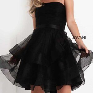 Brand new with tags girls Jovani black fit and flare dress size 14
